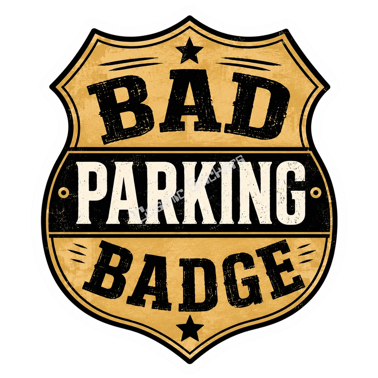 Revenge Stickers - Bad Parking Badge