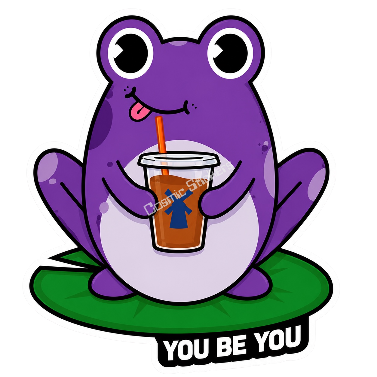 Dutch Coffee Frogs - Purple Frog W/ Iced Coffee