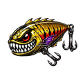Strike Beasts™️ •Inferno• Fishing Lure Sticker