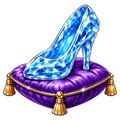Glass Slipper Collection - Purple Pillow