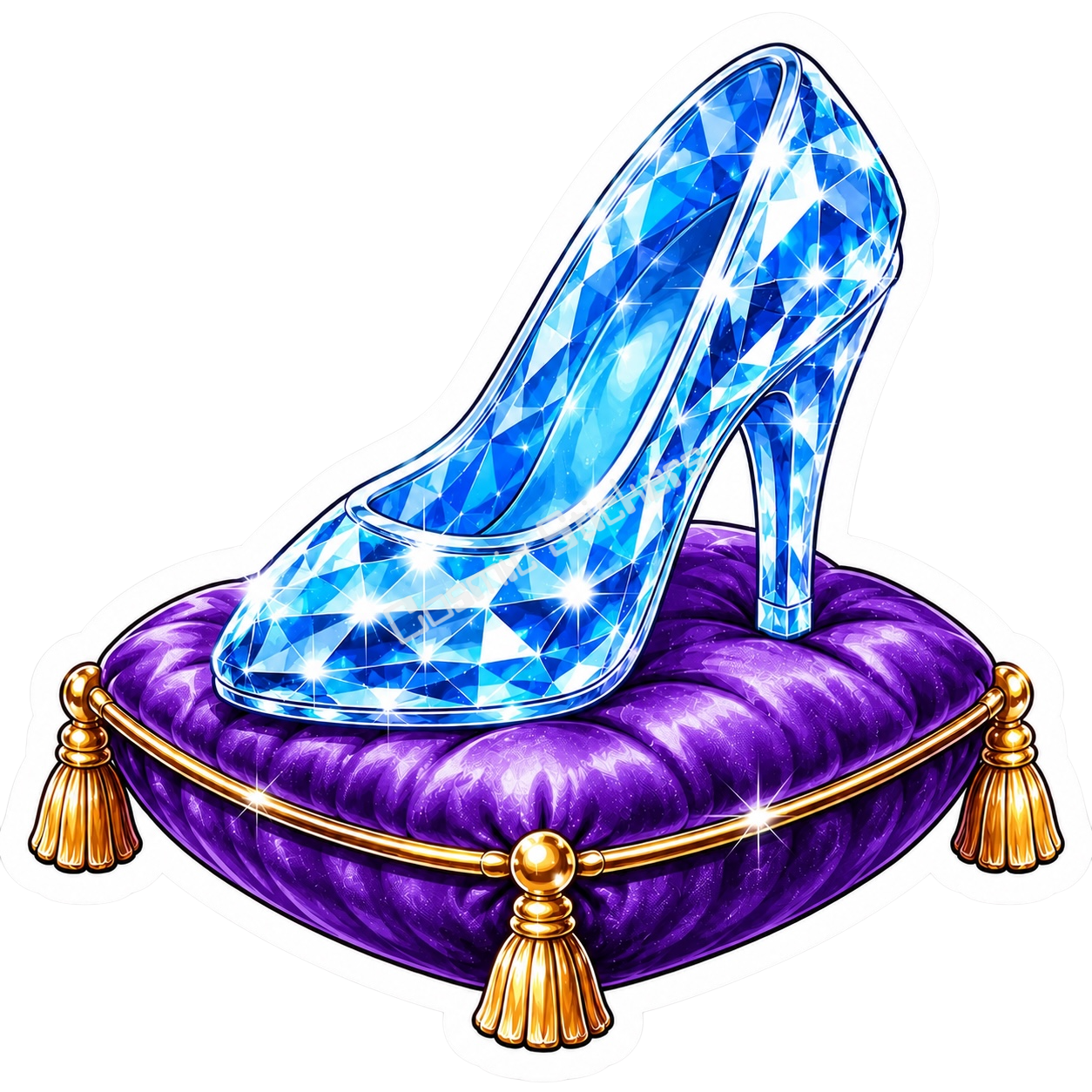 Glass Slipper Collection - Purple Pillow