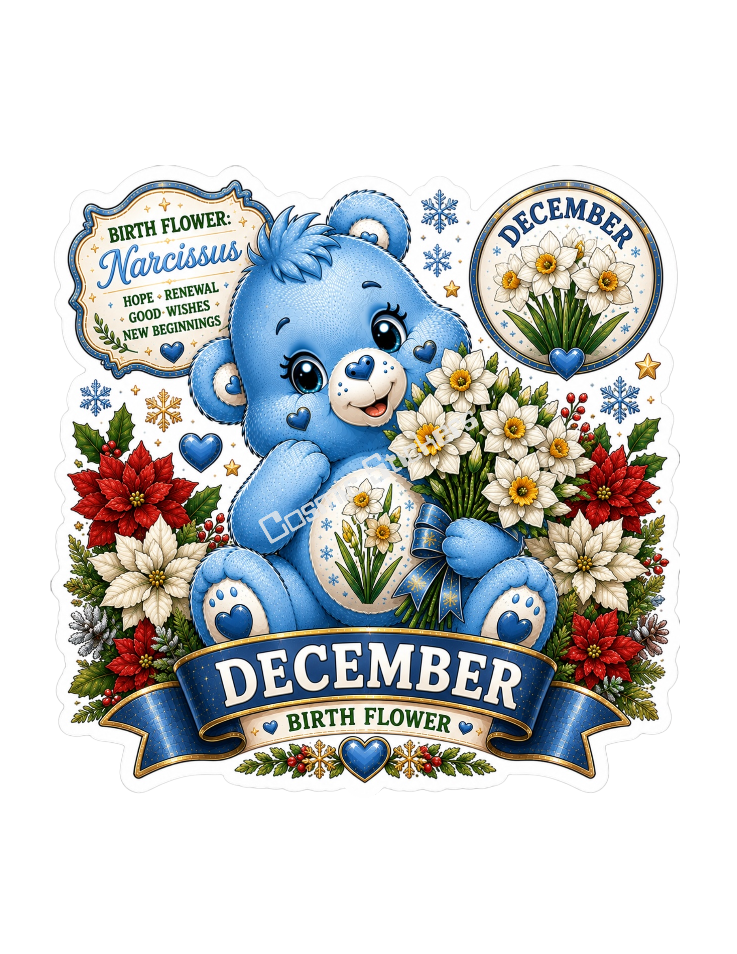 Birth Flower Bear - December