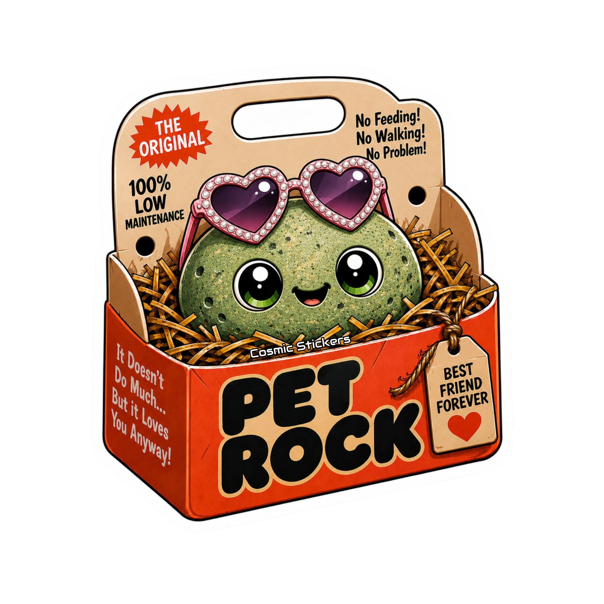 Pet Rock Sticker Collection •Olive•