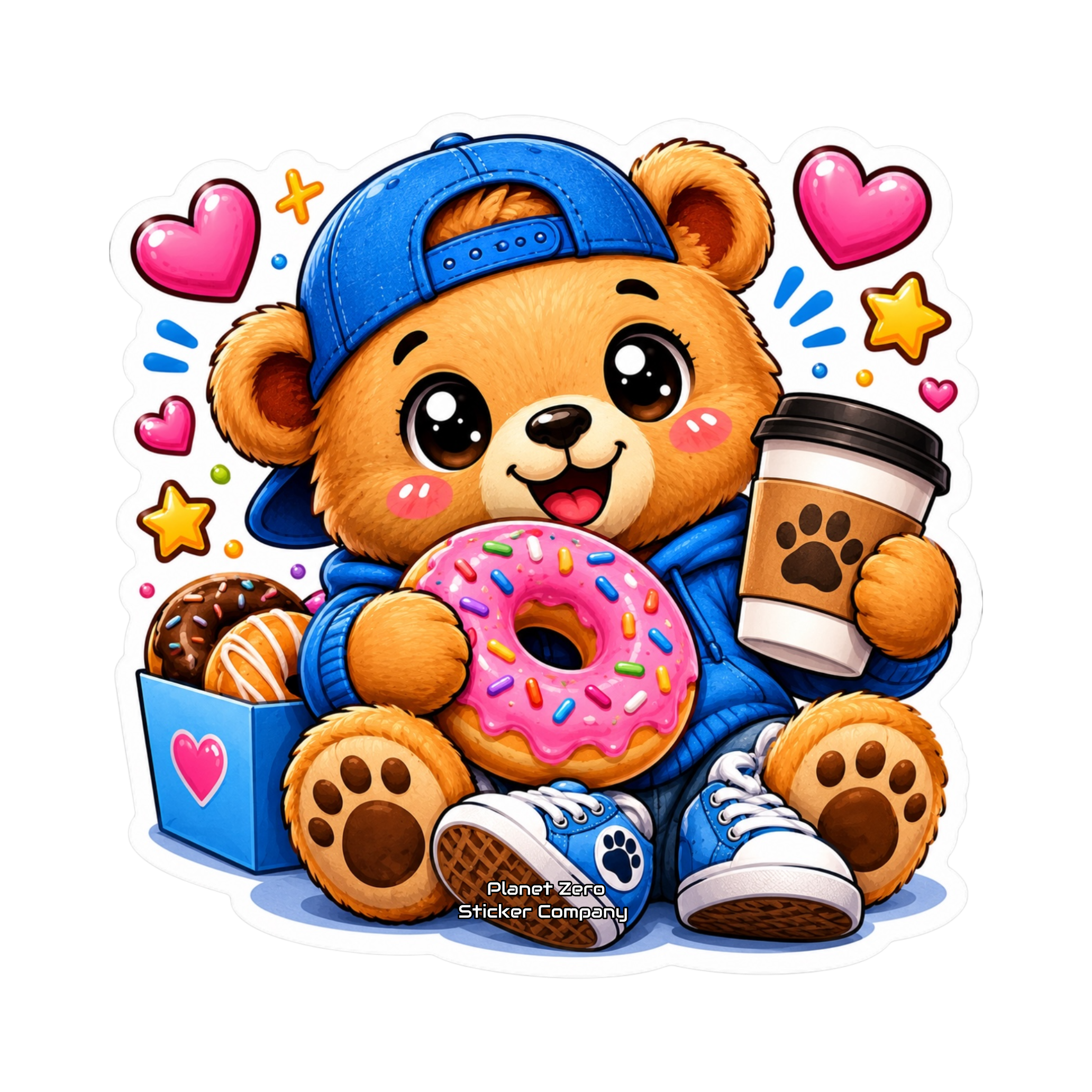 Kawaii Critters •Coffee & Donut Bear•