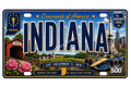 50 State License Plate Sticker Collection •IN•