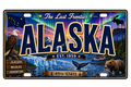 50 State License Plate Sticker Collection •AK•