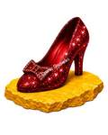 Ruby Red Shoe on The Yellow Brick