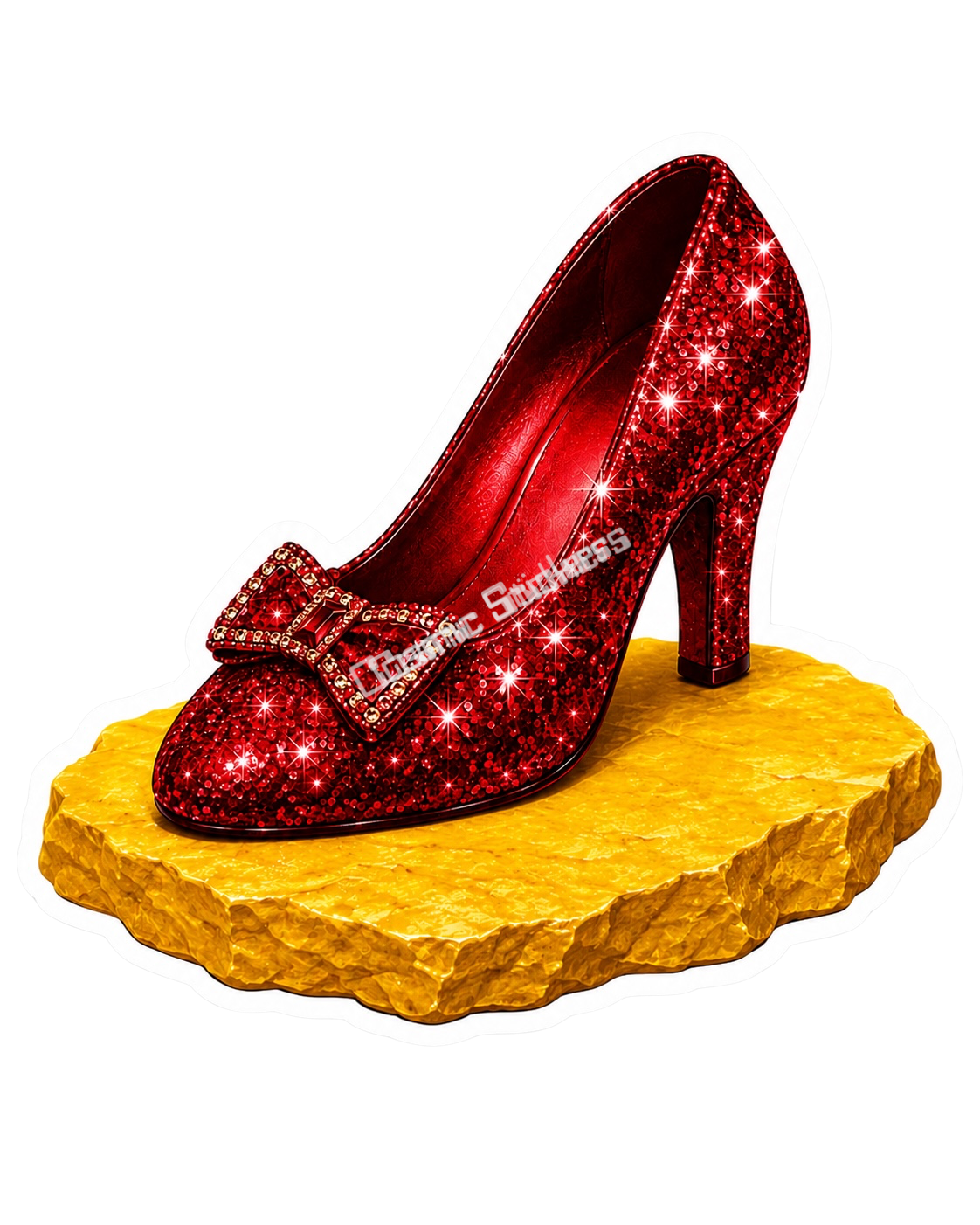 Ruby Red Shoe on The Yellow Brick