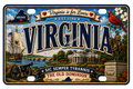 50 State License Plate Sticker Collection •VA•