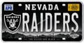 Sports Team License Plate Frame Sticker - Raiders