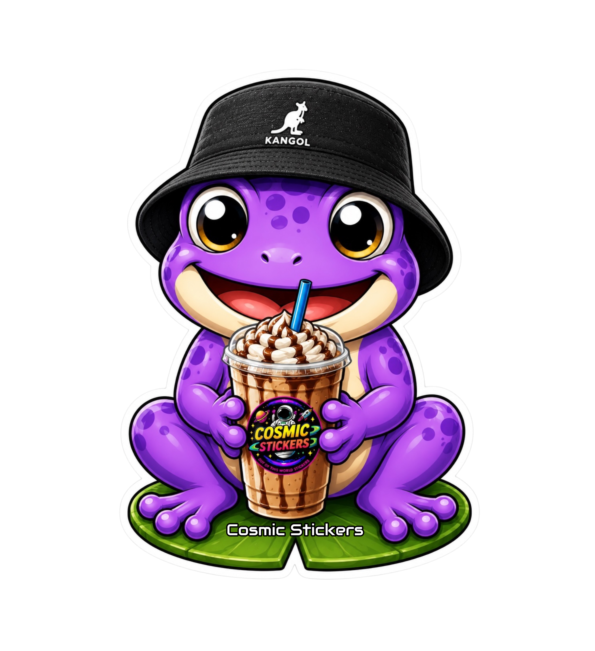 Cosmic Stickers • Cosmic Coffee Frogs • Midnight Brew