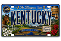 50 State License Plate Sticker Collection •KY•