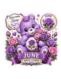 Birth Flower Bear - June