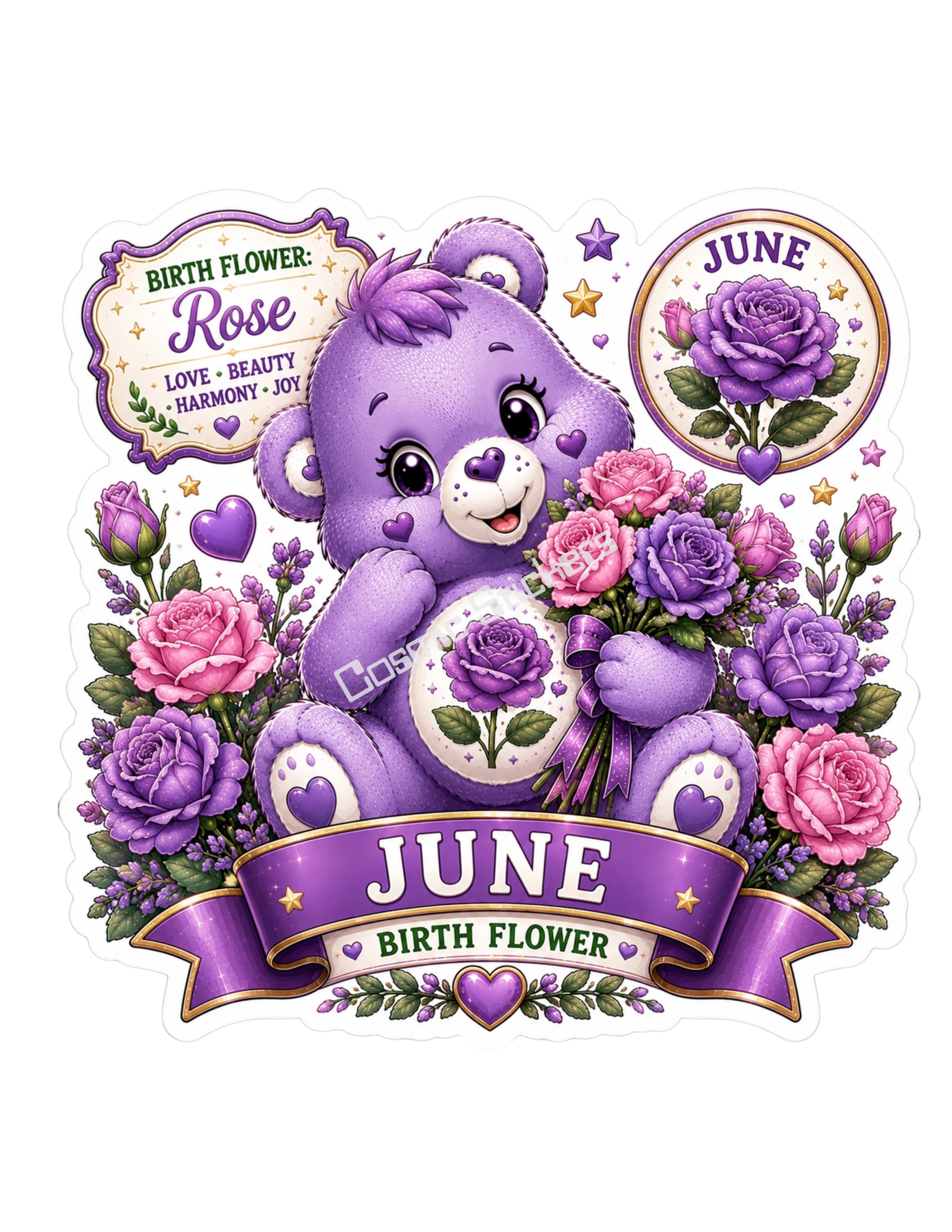 Birth Flower Bear - June