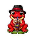 Cosmic Stickers • Cosmic Coffee Frogs • Ruby Roast