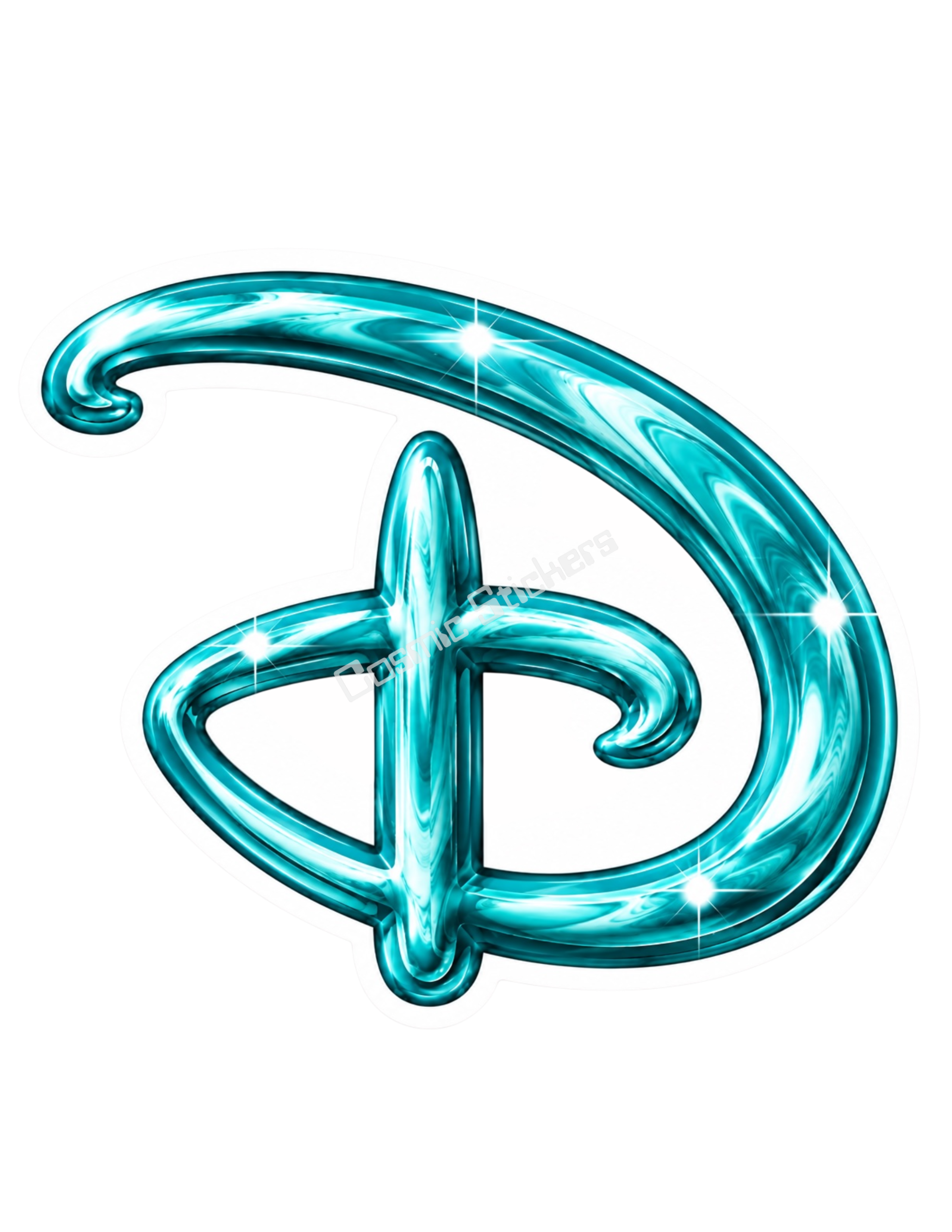 “D” Land Theme Park - Teal Glossy