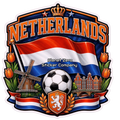 Netherlands Soccer Flag