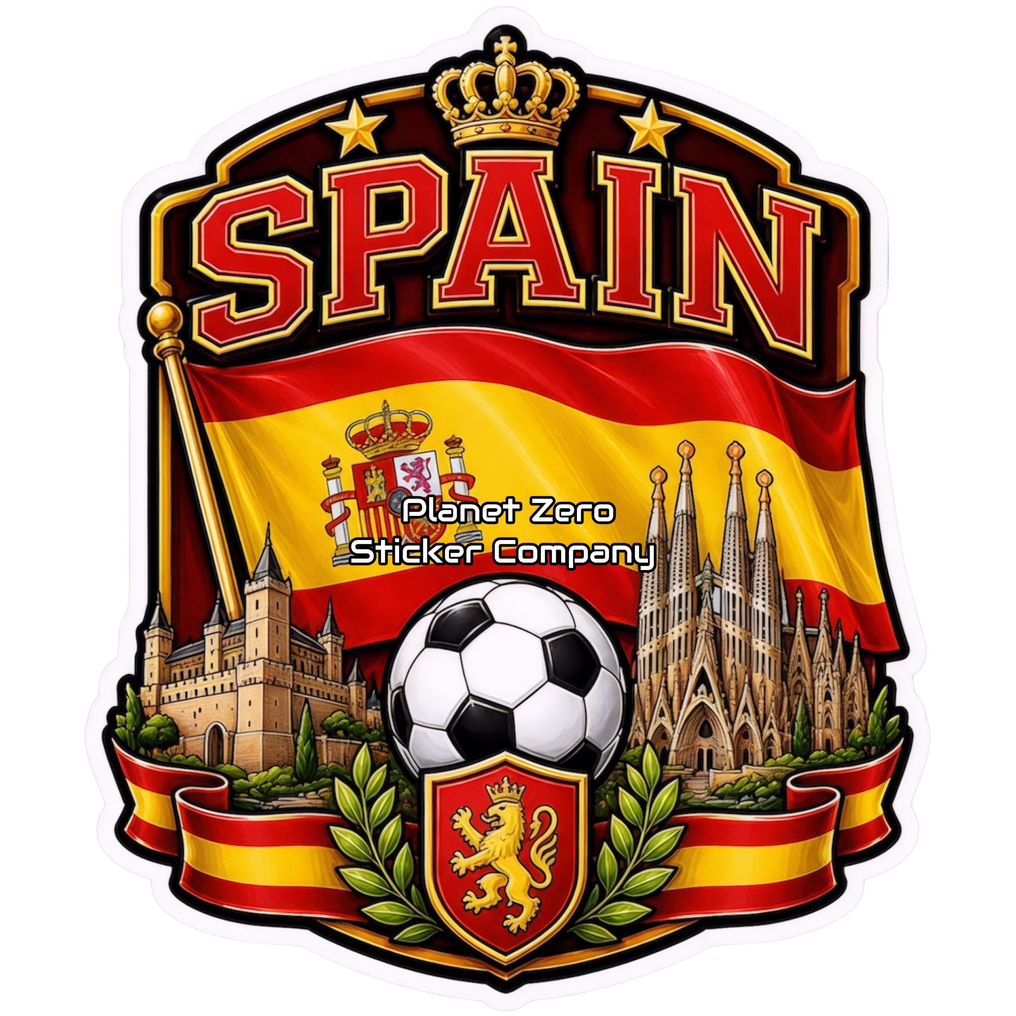 Spain Soccer Flag