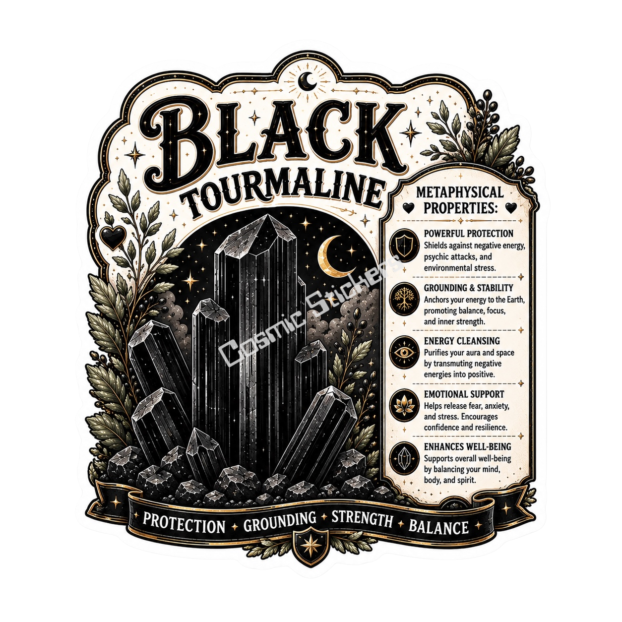 Crystal Properties - Black Tourmaline