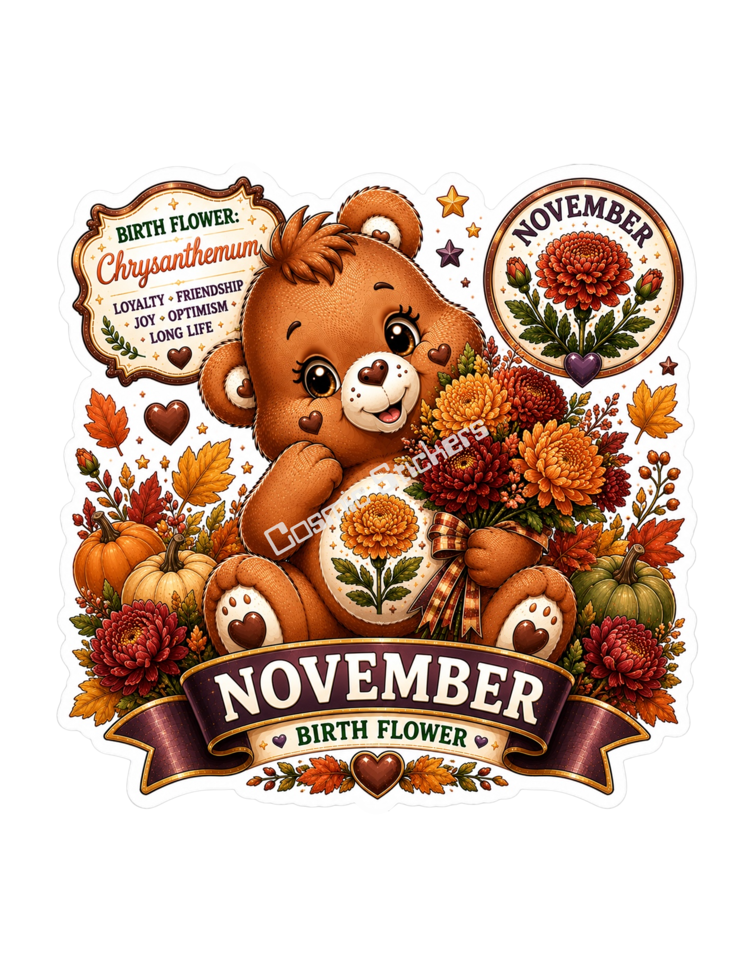 Birth Flower Bear - November