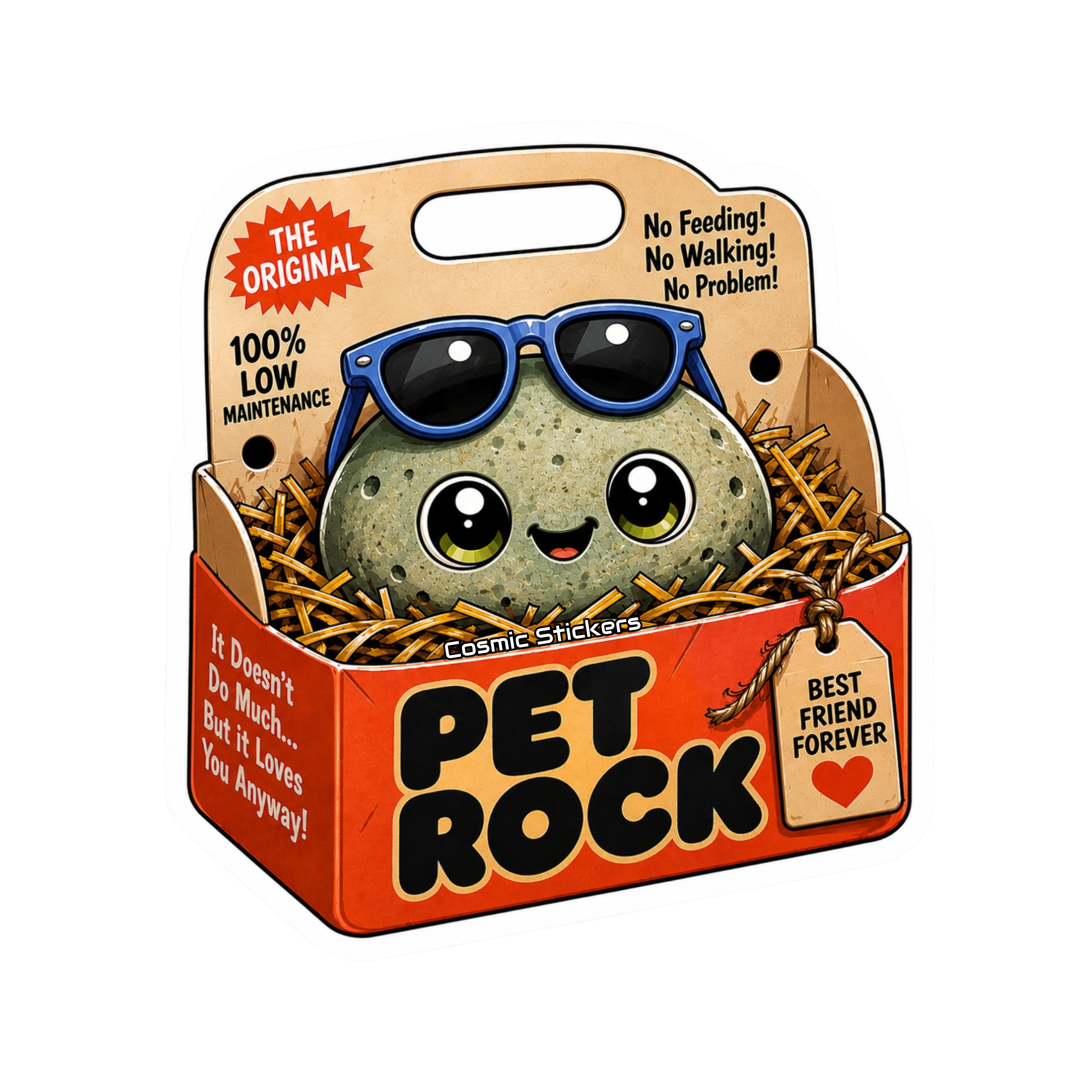Pet Rock Sticker Collection •Blue•
