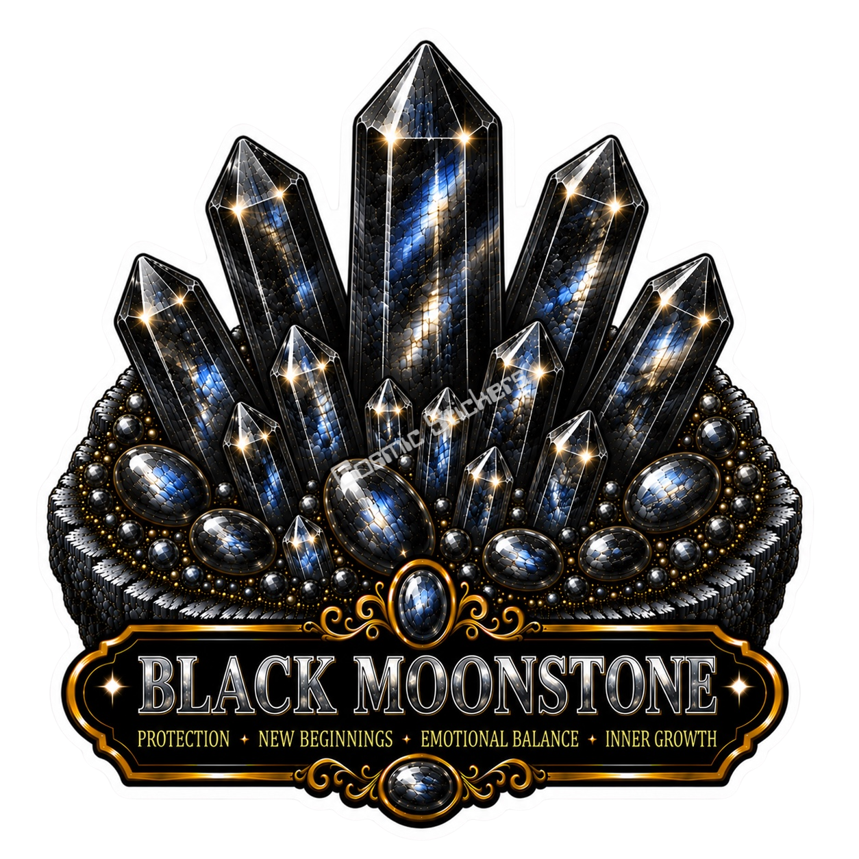 Crystal Meanings Collection - Black Moonstone