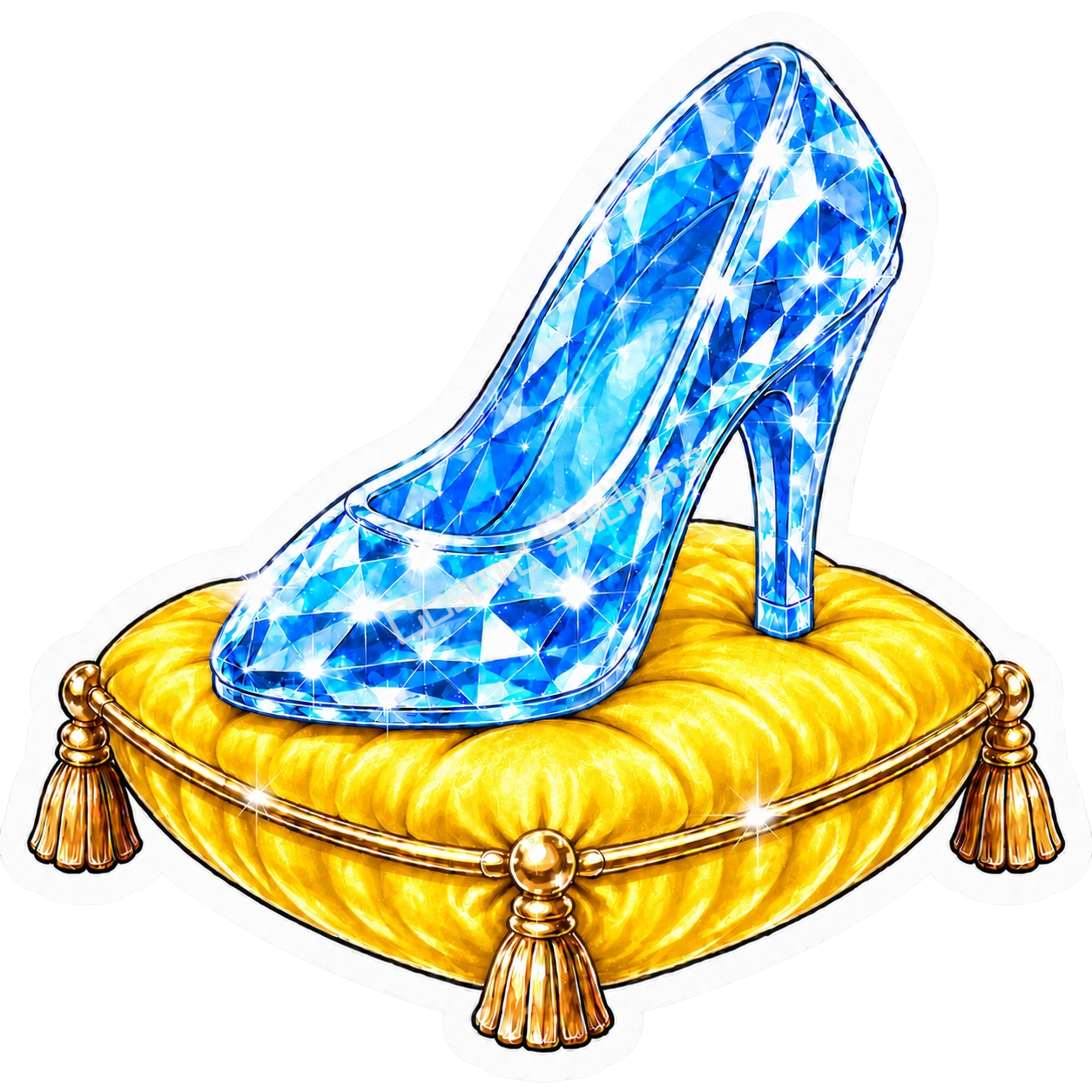 Glass Slipper Collection - Yellow Pillow