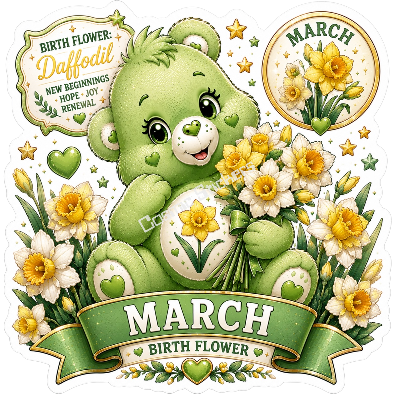 Birth Flower Bear - March