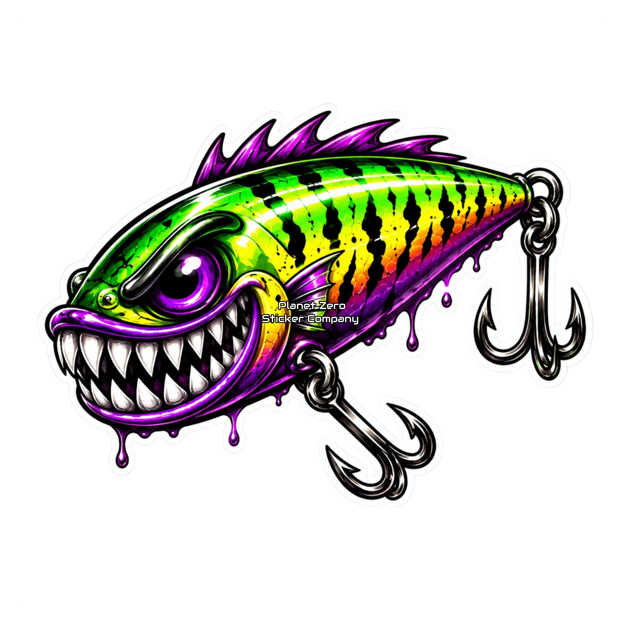 Strike Beasts™️ •Blackout• Fishing Lure Sticker