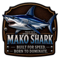 Mako Shark – Trophy Fish Sticker