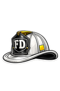 Fire Department Helmet (White)