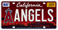 Sports Team License Plate Frame Sticker - Angels