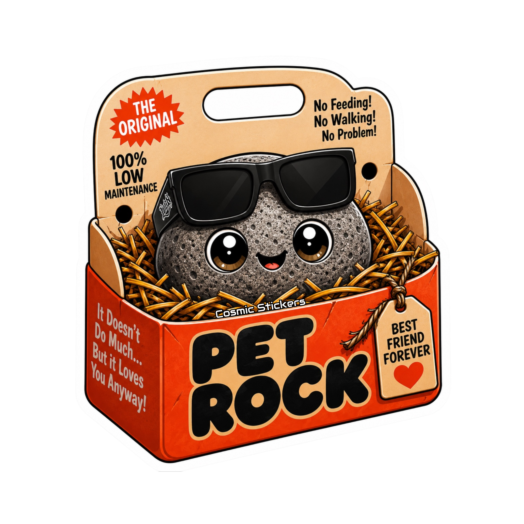 Pet Rock Sticker Collection •Shady•