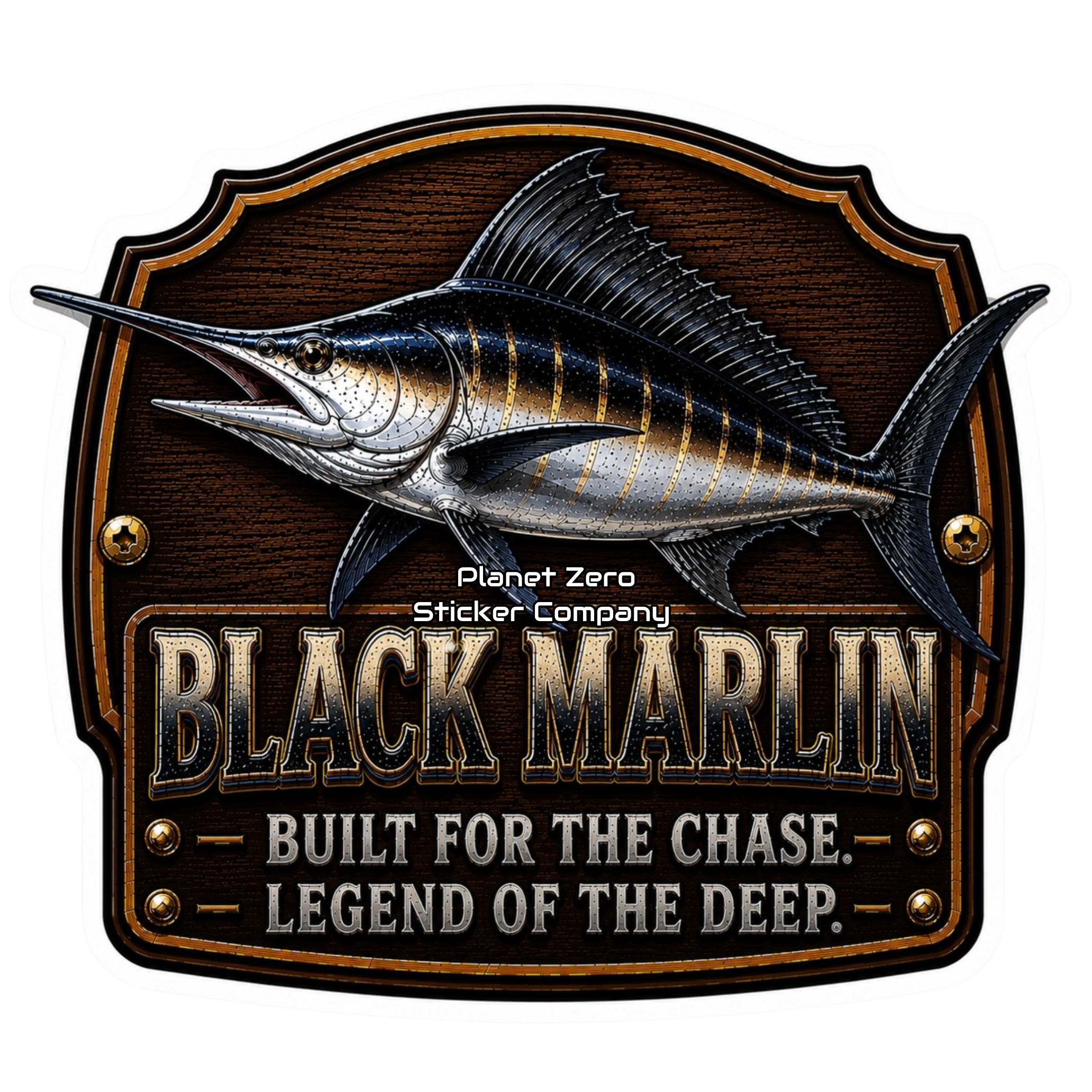 Black Marlin – Trophy Fish Sticker