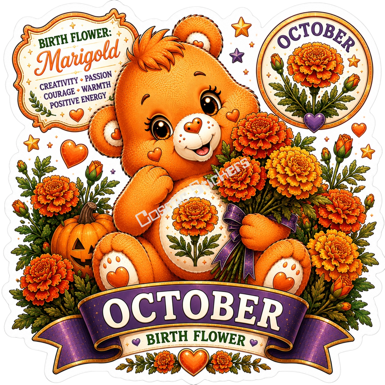Birth Flower Bear - October