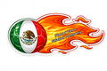 Soccer Ball w/Flames (Mexico)