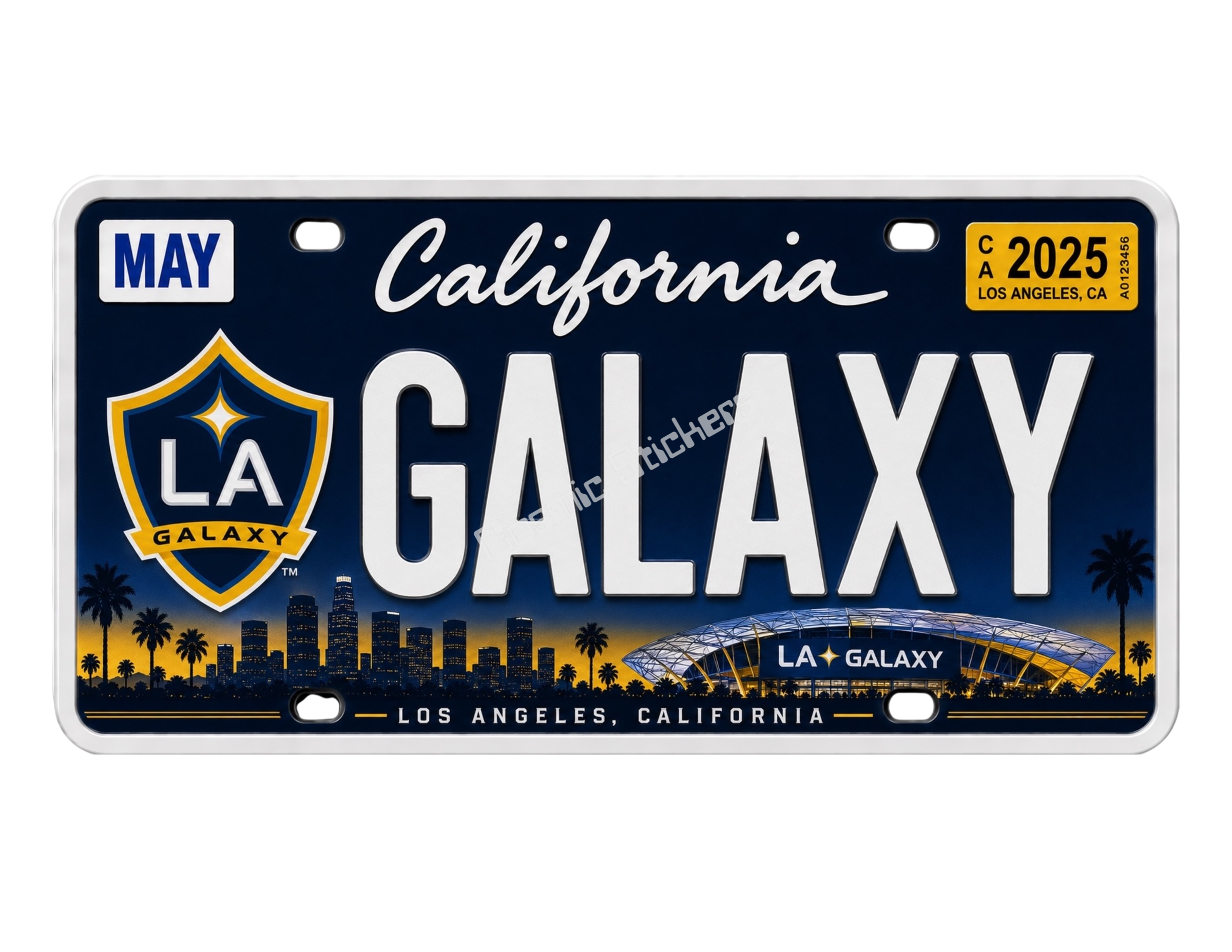 Sports Team License Plate Frame Sticker - Galaxy