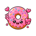 Kawaii Critters •Sweetheart Donut•