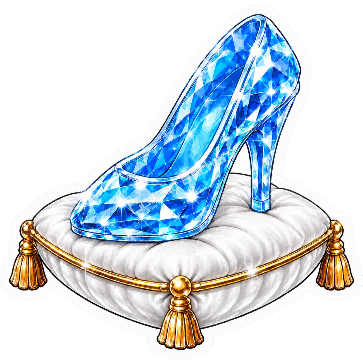 Glass Slipper Collection - White Pillow