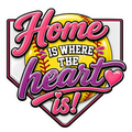 Girls Softball - Home Is Where The Heart Is