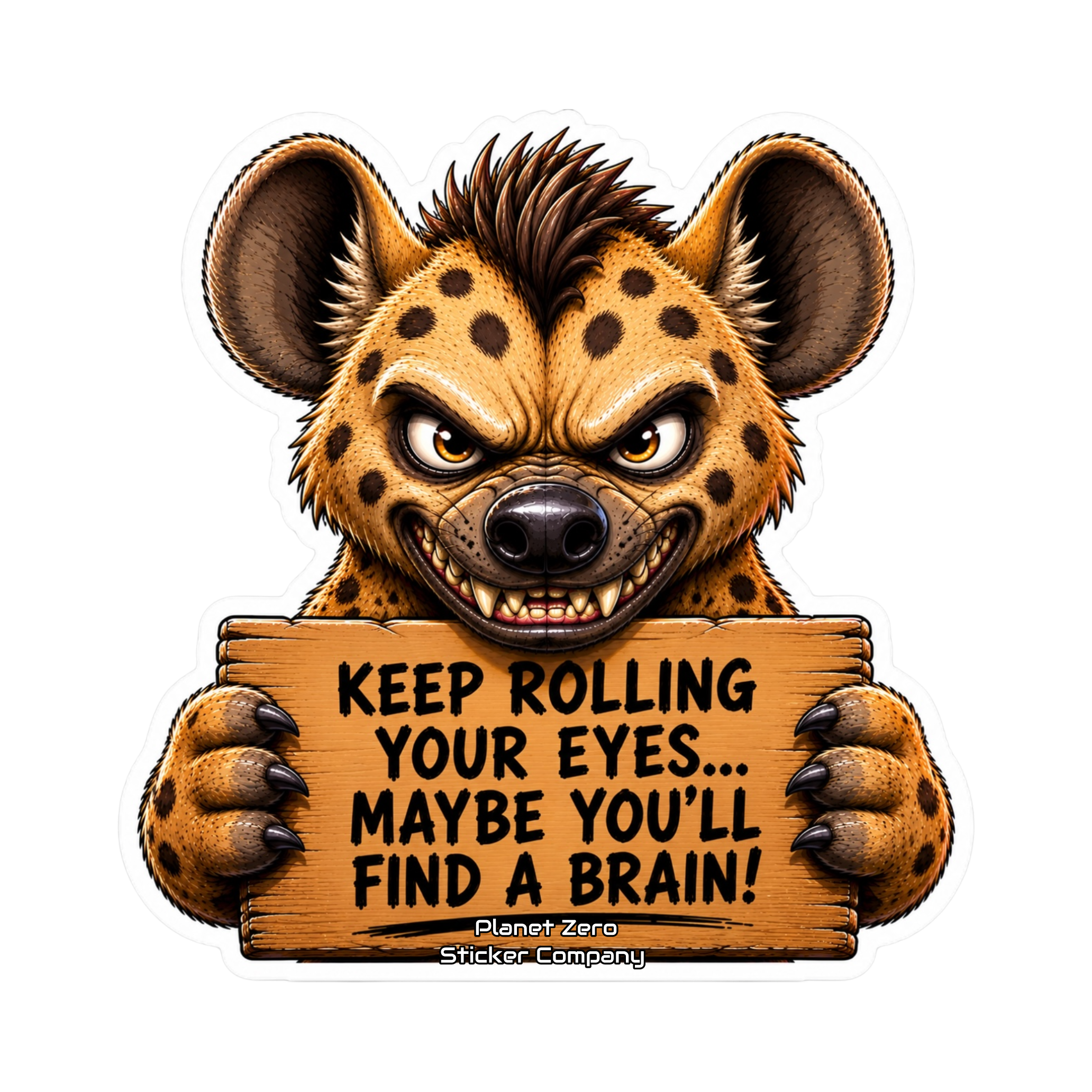 Laughing Hyena with an Attitude