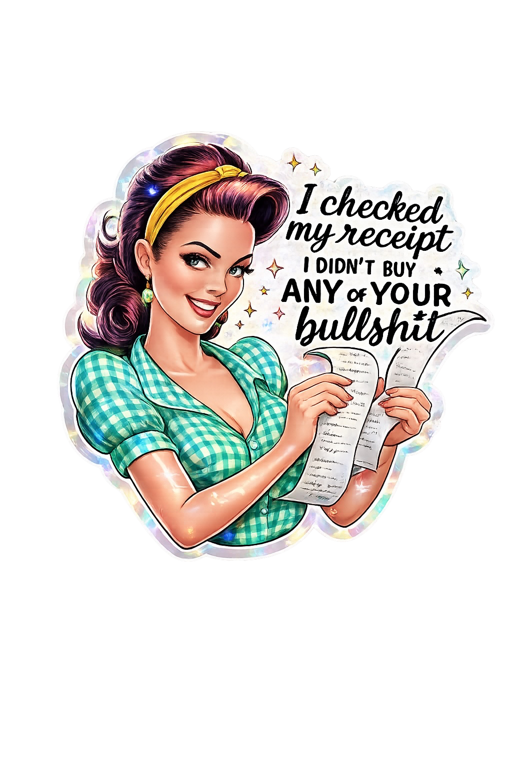 I checked my receipt