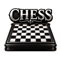 Classic Chess Board •Silver Lettering•