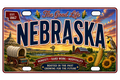 50 State License Plate Sticker Collection •NE•