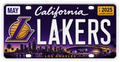 Sports Team License Plate Frame Sticker - Lakers