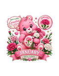 Birth Flower Bear - January