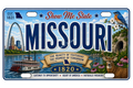 50 State License Plate Sticker Collection •MO•