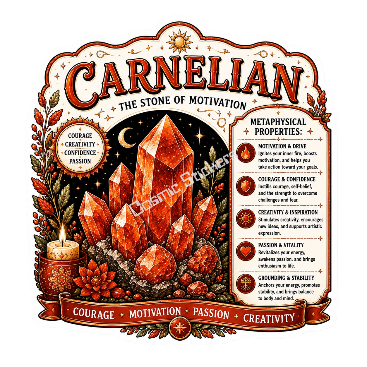 Crystal Properties - Carnelian