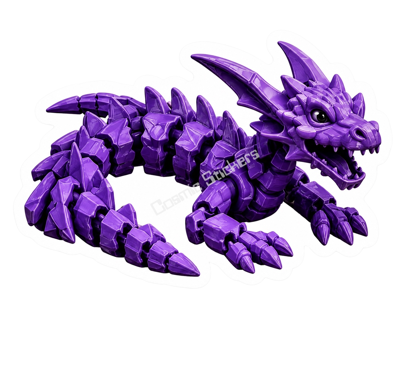 3D Printing - Articulated Purple Dragon