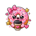 Kawaii Critters •Coffee & Donut Love•
